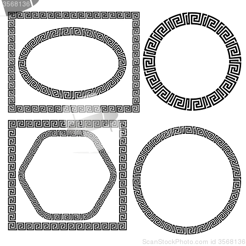 Image of Set of Greek Ornamenal Frames