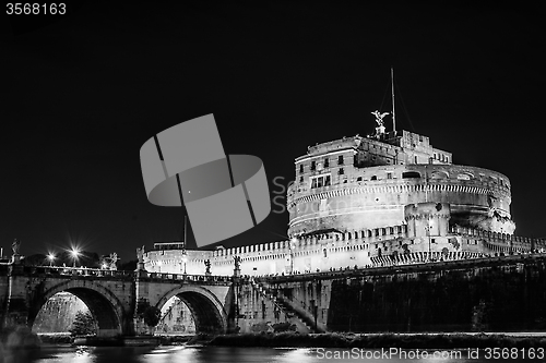 Image of Castle of the Holy Angel at night