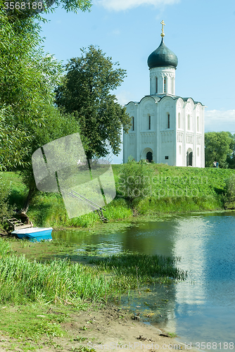 Image of Church of Intercession on Nerl River. Bogolyubovo