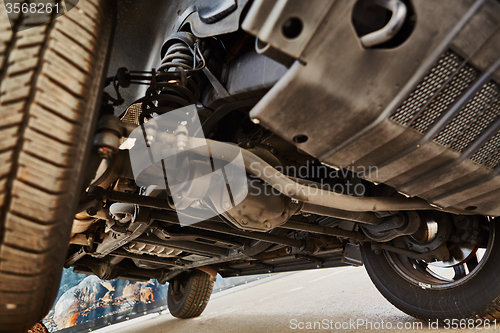 Image of View from the bottom of a car