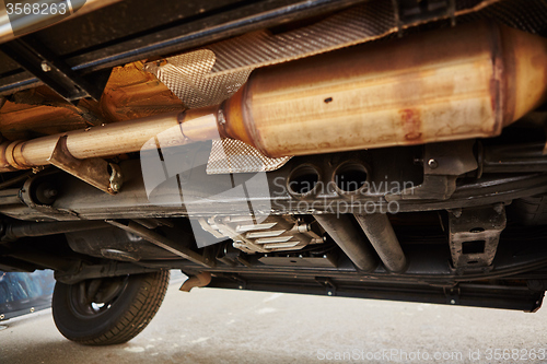 Image of View from the bottom of a car