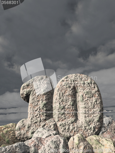 Image of number ten rock