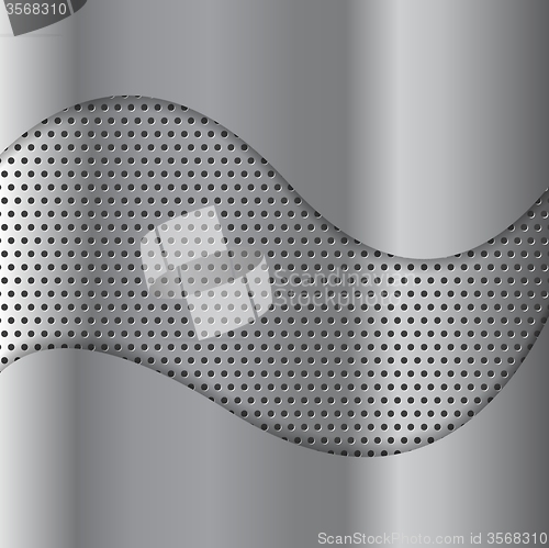 Image of Abstract perforated metal texture