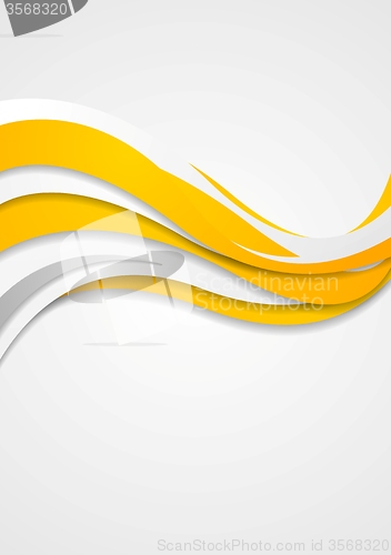 Image of Bright wavy abstract corporate background
