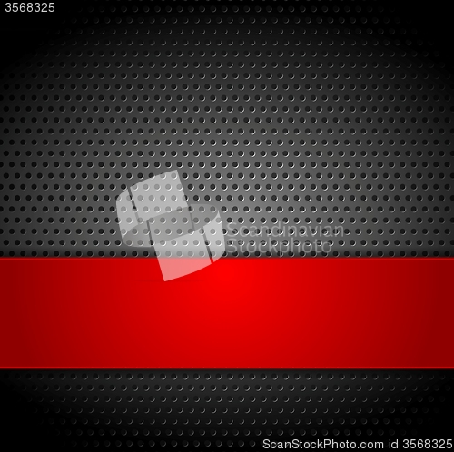 Image of Abstract metal perforated vector background