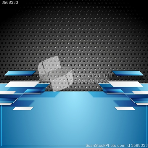 Image of Abstract tech geometric corporate background