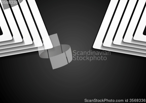 Image of Abstract black and white vector background