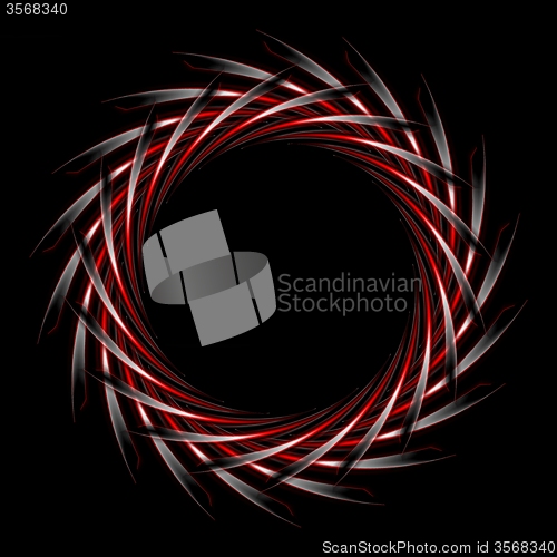 Image of Dark red and black concept round logo design