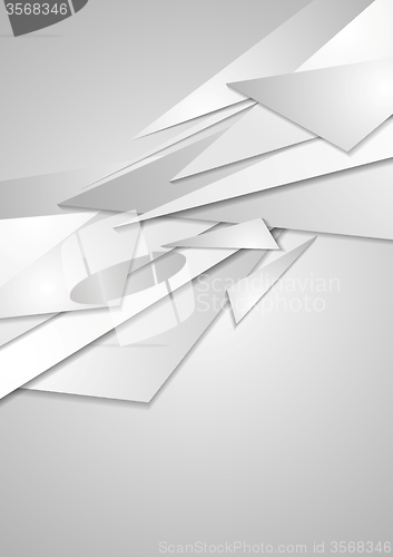 Image of Abstract grey geometric corporate background