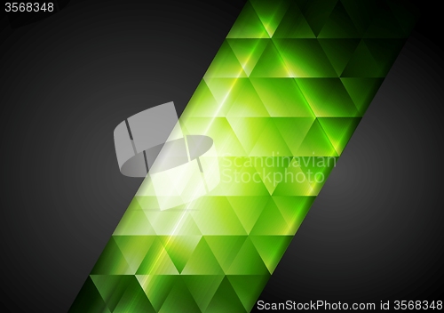 Image of Abstract dark corporate background with bright triangles