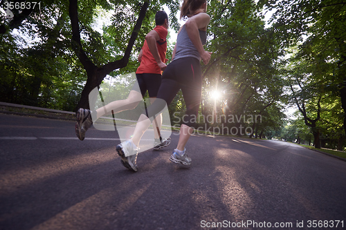 Image of couple jogging
