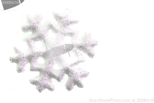 Image of snowflake isolated