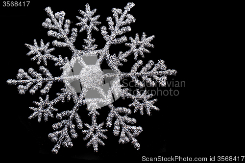 Image of snowflake isolated