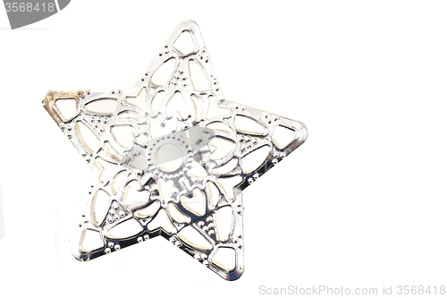 Image of snowflake isolated