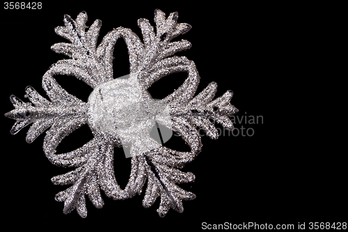 Image of snowflake isolated