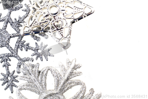 Image of snowflake isolated