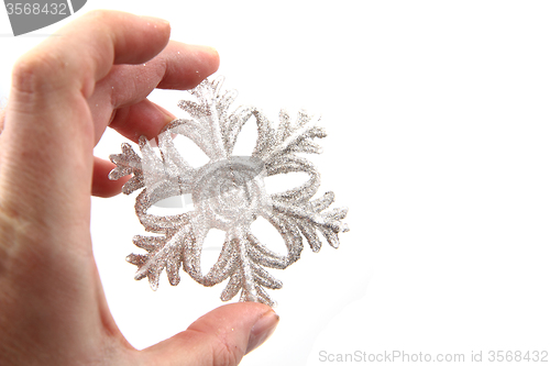 Image of snowflake isolated