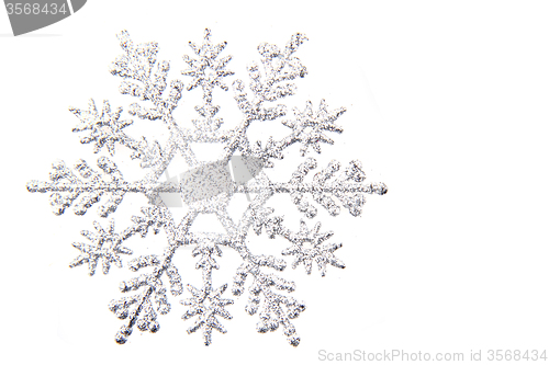Image of snowflake isolated