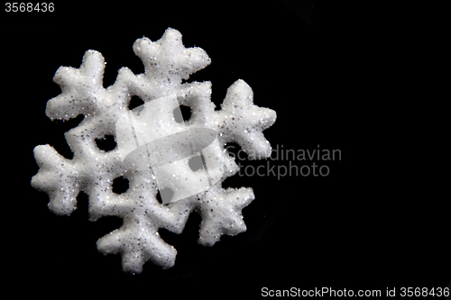 Image of snowflake isolated