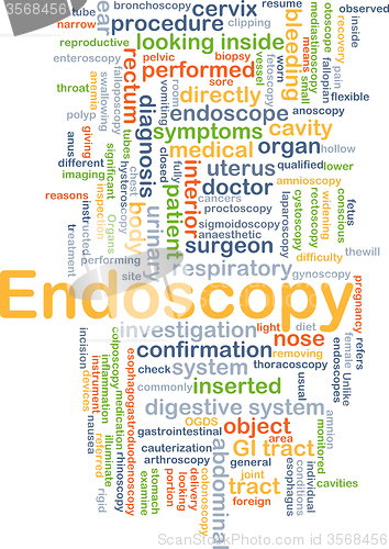 Image of Endoscopy background concept