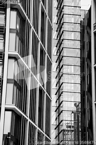 Image of windows in the city of london home and office   skyscraper  buil