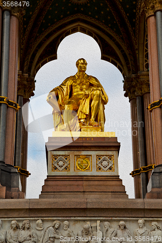 Image of albert monument in london england kingdome and old construction