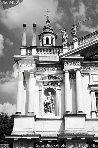 Image of building old architecture in italy europe milan religion       a