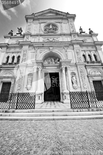 Image of  exterior old architecture in italy europe milan religion       
