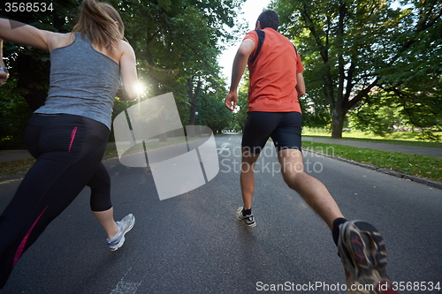 Image of couple jogging
