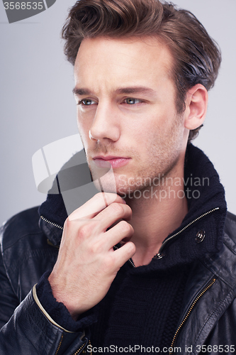 Image of handsome young man portrait