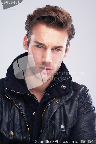 Image of handsome young man portrait
