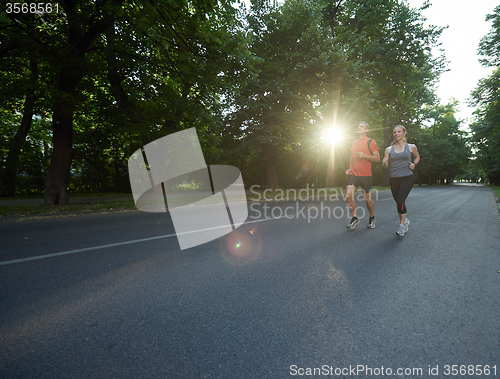 Image of couple jogging