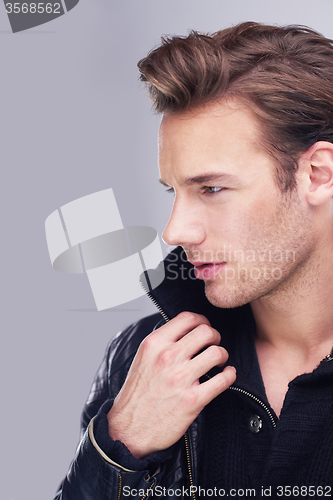 Image of handsome young man portrait