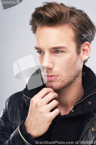 Image of handsome young man portrait