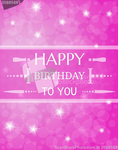 Image of violet birthday card