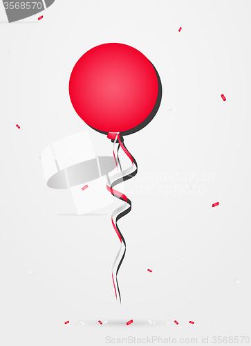 Image of balloon with confetti