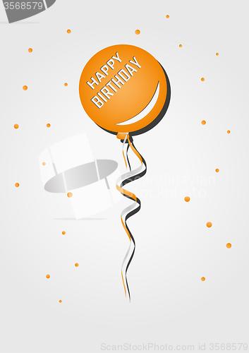 Image of balloon with birthday wish
