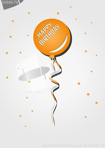 Image of balloon with birthday wish