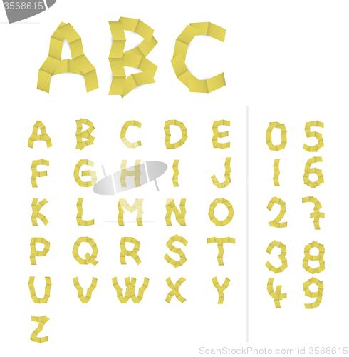 Image of paper alphabet letters