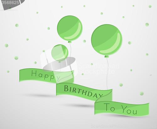 Image of balloons and confetti
