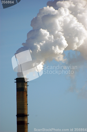 Image of Air pollution. Power plant