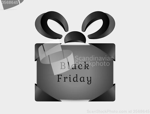 Image of black friday abstract present