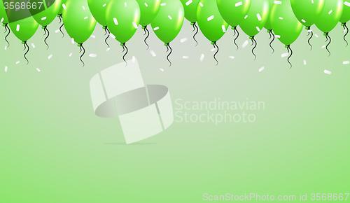 Image of balloons on the top