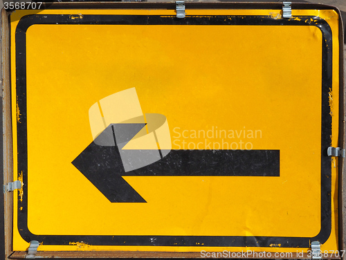 Image of Direction arrow sign