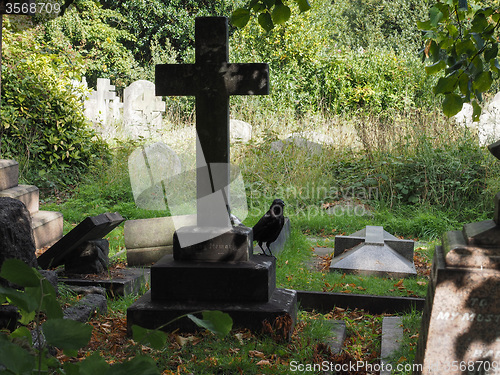 Image of Tombs and crosses at goth cemetery