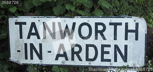 Image of Tanworth in Arden sign