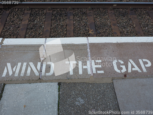 Image of Mind the gap in London