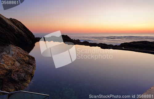 Image of Dawn skies at the Blue Pool