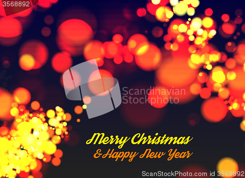 Image of Christmas bokeh light. 