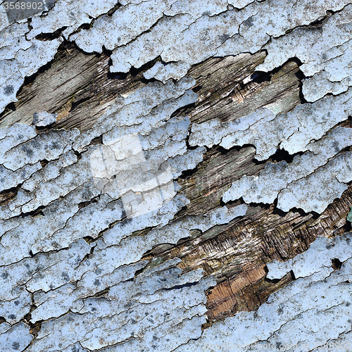 Image of Old boat with peeling paint background texture